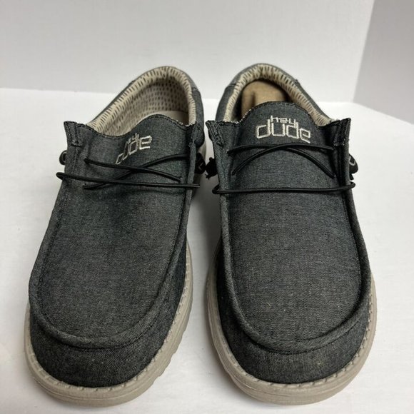 Hey Dude Mens Wally Slip On Gray Size 10 M main image 6